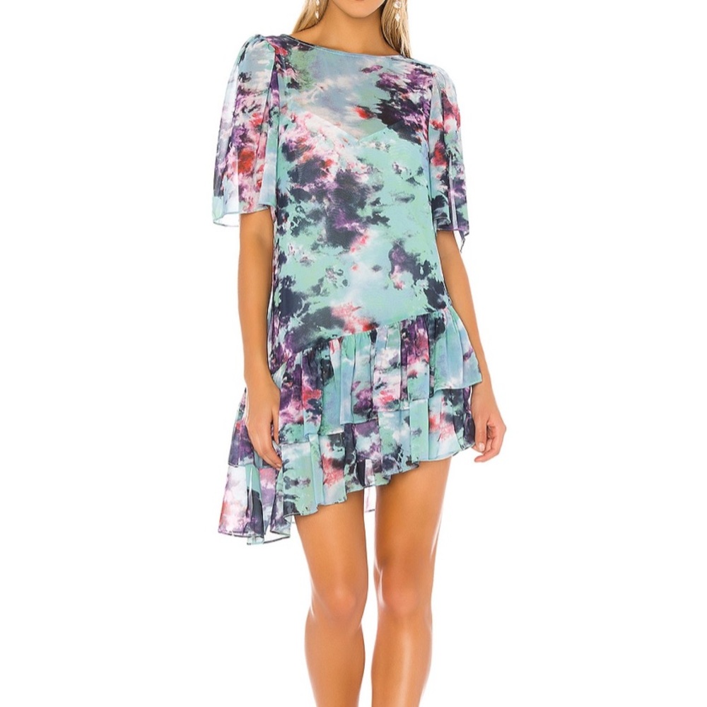 Lovers + Friends CALA dress in Tie Die Medium NEW